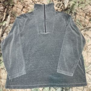 New York Laundry Womens Soft Grey Sweater Half Zip Collar Cotton Size 1X